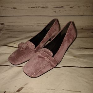 Prada Pink Suede Heels Size 6